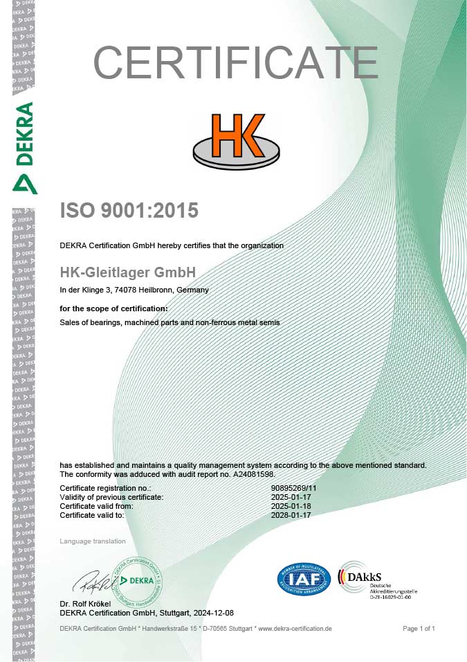 ISO 9001 Certificate